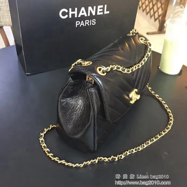 香奈兒CHANEL 57700 2018最新款爆款油臘皮鏈條包 DSC2022